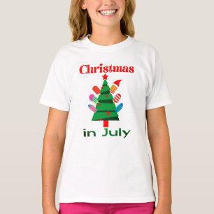 Kerstmis in juli t-shirt