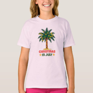 Kerstmis in juli t-shirt