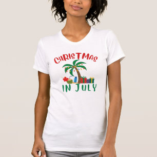 Kerstmis in juli t-shirt