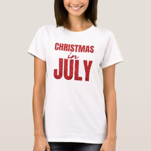 Kerstmis in juli t-shirt