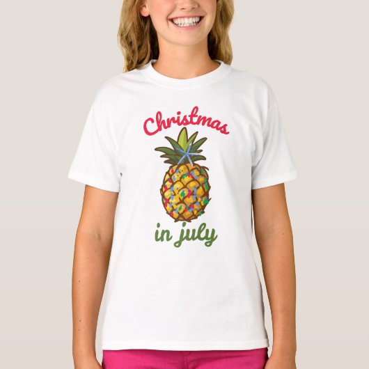 Kerstmis in juli t-shirt (Voorkant)
