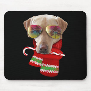 Kerstmis In Juli T-shirt Gele Lab Zonnebril Hond L Muismat
