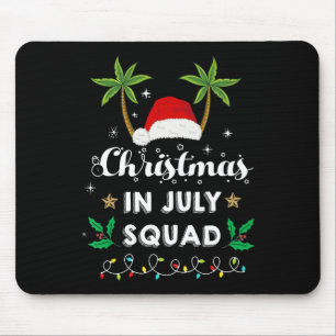 Kerstmis In Juli Team Funny Zomer Xmas Santa Hoed Muismat