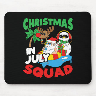 Kerstmis In Juli Team Santa En Vrienden Xmas Voor Muismat