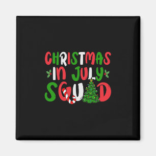 Kerstmis In Juli Team Zomer Kerstboom Familie Moed Magneet