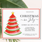 Kerstmis in juli Uitnodiging Watermeloen Flyer
