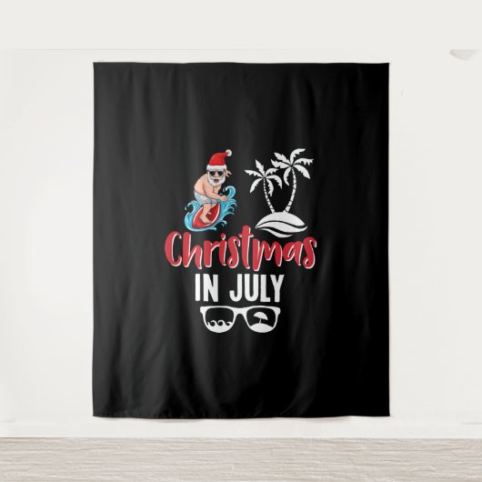 Kerstmis in juli wandkleed (Voorkant)