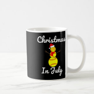 Kerstmis in juli Zachte sneeuwman Kerstman Hoed Zo Koffiemok