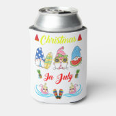 Kerstmis in juli zomer blikjeskoeler (Blikje Achterkant)