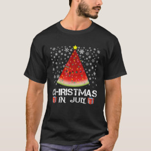 Kerstmis in juli zomerdesign Melon Kerstmis T-shirt