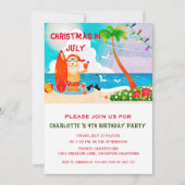 Kerstmis in juli zomervakantie kaart (Voorkant)