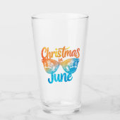 Kerstmis in juni Zonnebril Grappige Zomervakantie Glas (Voorkant)