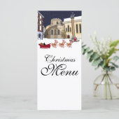Kerstmis in Londen Menu (Staand voorkant)
