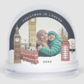 Kerstmis in London Keepomwille Photo Sneeuwbol (Voorkant)