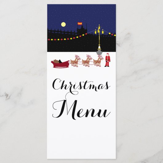 Kerstmis in Madrid Menu (Voorkant)