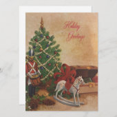 Kerstmis in Masonic-retro-stijl  Feestdagenkaart (Voorkant / Achterkant)