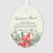 Kerstmis in Memorial Keepomwille Ornament (voorkant)