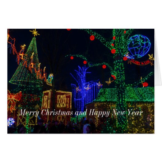 Kerstmis in Midtown Kaart (Voorkant Horizontaal)