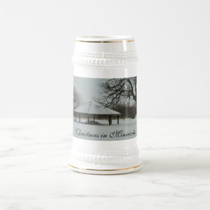 Kerstmis in Minnesota Beer Stein Bierpul