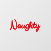 Kerstmis in Naughty Holiday   Raamsticker (Vel)