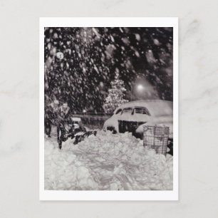 Kerstmis in New York City  jaren '50 Feestdagenkaart