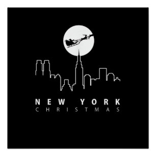 Kerstmis in New York City Perfect Poster
