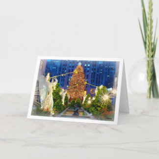 Kerstmis in New York Feestdagen Kaart