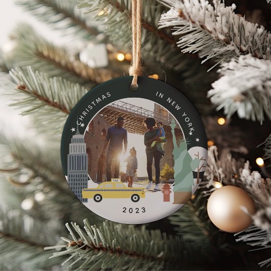 Kerstmis in New York Keepomwille Foto Keramisch Ornament