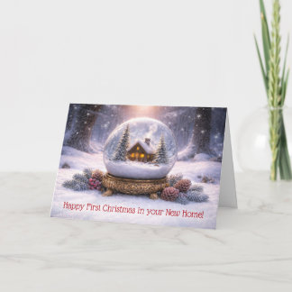 Kerstmis in nieuw huis eerste kerstmis leuk kaart