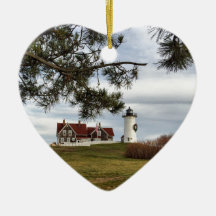 Kerstmis in Nobska vuurtoren Cape Cod Gifts