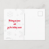 Kerstmis in Noorwegen Briefkaart (Achterkant)