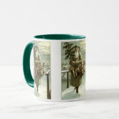 Kerstmis in oude stijl, Victoriaanse Kerstman met Mok (Voorkant links)