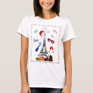 Kerstmis in Parijs – Juli Kerstviering T-shirt