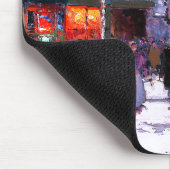 Kerstmis in Parijs. kerstcadeau Muismat (Hoek)