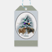 Kerstmis in Pommeren Cadeaulabel (Achterkant)