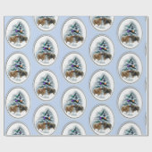 Kerstmis in Pommeren Cadeaupapier (Vlak)