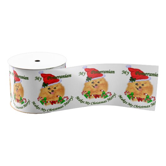 Kerstmis in Pommeren Grosgrain Lint (Spoel)