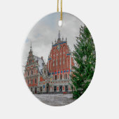 Kerstmis in Riga Letland, decoratie keramische bom (Rechts)