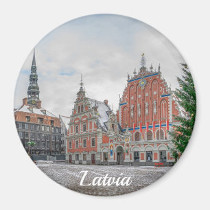 Kerstmis in Riga Letland Magnet Magneet