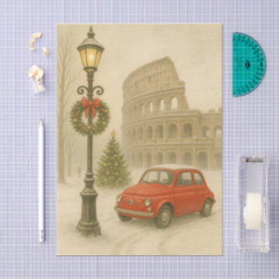 Kerstmis in Rome Italië – Kerst Kunst, Kerstmis Tissuepapier