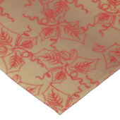 Kerstmis in rood en goud tafelkleed (Gekanteld)