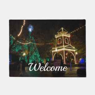 Kerstmis in Silver Dollar City Welkom Doormat Deurmat
