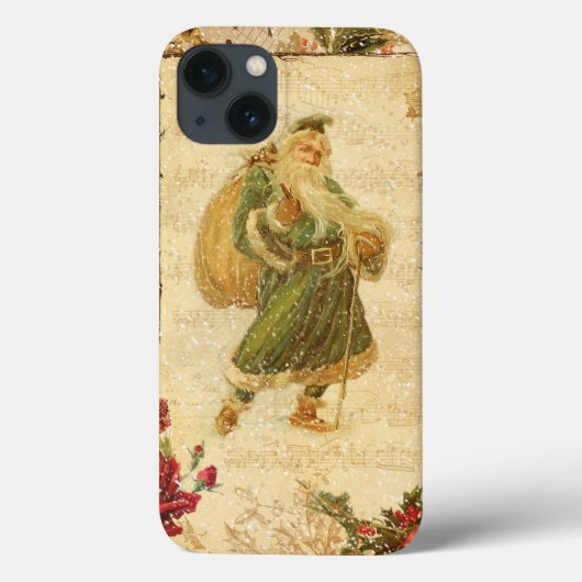 Kerstmis in sneeuw met Rozen en muziek Case-Mate iPhone Case (Achterkant)