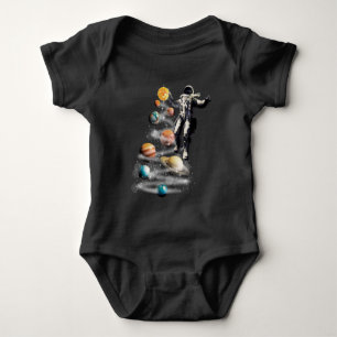 Kerstmis in Space Solar System Astronaut Invitati Romper