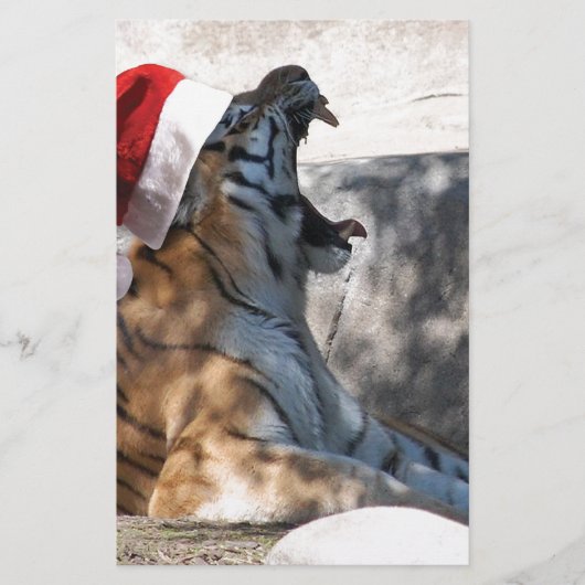 Kerstmis in Tiger Briefpapier (Voorkant)
