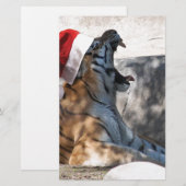 Kerstmis in Tiger Briefpapier (Voorkant / Achterkant)