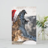 Kerstmis in Tiger Briefpapier (Staand voorkant)