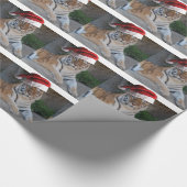 Kerstmis in Tiger Cadeaupapier (Hoek)