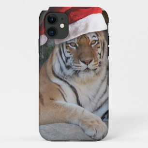 Kerstmis in Tiger iPhone 11 Hoesje