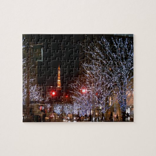 Kerstmis in Tokio, Japan Legpuzzel (Horizontaal)